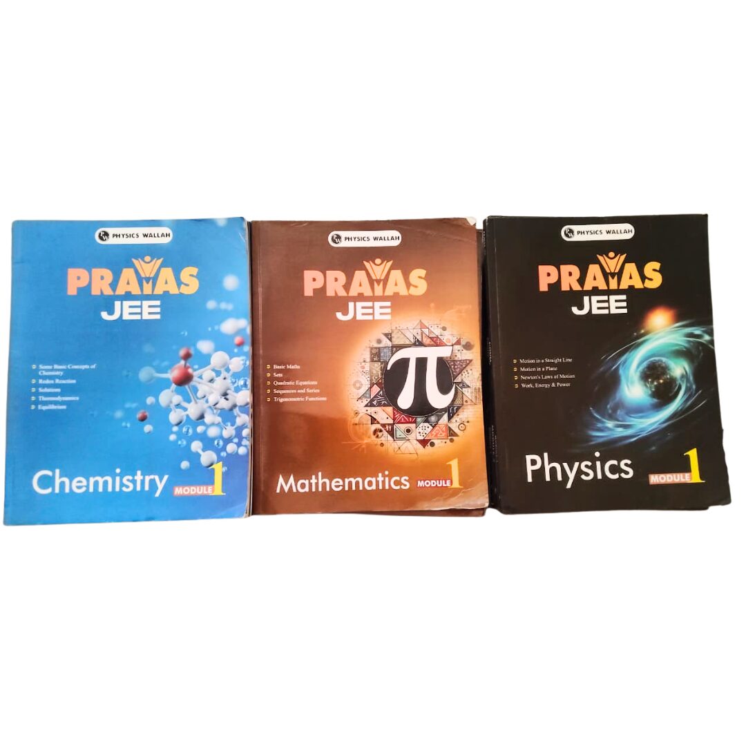 PW Prayas JEE Main & Advanced Study Material 2025-2026 Edition | Complete 18 Modules Set (Physics, Chemistry & Mathematics) | Droppers Batch Classroom Modules